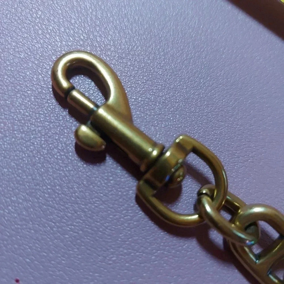 Fashion Antique Gold Brush Tone Purse Strap Extender for Coach Bag - NWOT - Picture 4 of 7